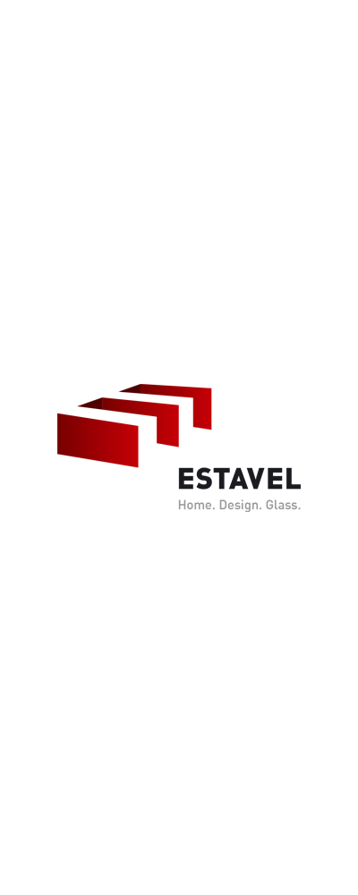 Логотип салона блоков из стекла Estavel