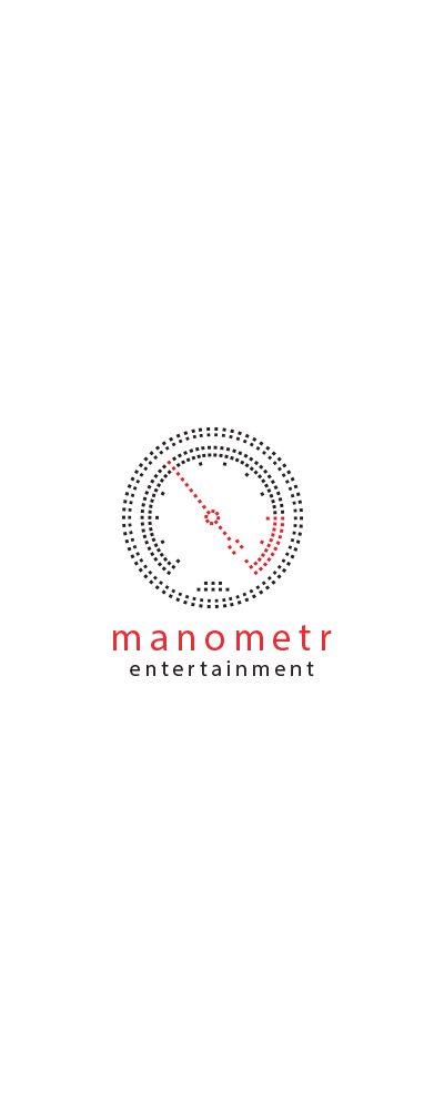 Логотип компании кинодистрибуции Manometr